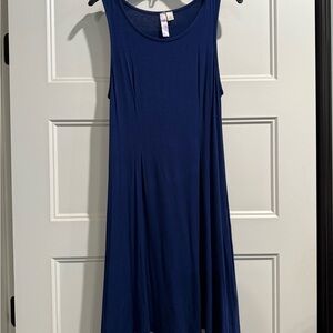 Sleeveless Navy Blue Dress